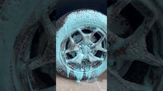 Satisfying Detail / Blue Foam Shampoo / Asmr! #satisfying #carwash #wheelwash #automobile