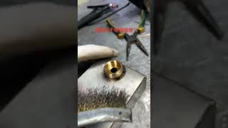 Brass and stainless steel welding  together