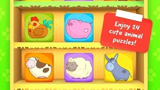 Animal Puzzle | Let's learn the names of animals! (Part 1)