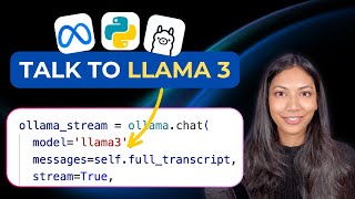 Build A Talking AI with LLAMA 3 (Python tutorial)