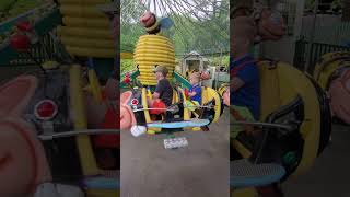 Taking my little brother on the bees at County Fair Dollywood 2024