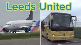 LEEDS UNITED at Leeds Bradford airport