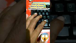 how to fix black screen on windows10 laptop/desktop #shorts #blackscreen #keyboardtricks #viralshort