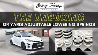 GR Yaris Adjustable Lowering Springs (String Theory Garage) - (The Unboxing Ep. 3)