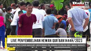 Live Penyembelihan Hewan Qur'ban Dari Masjid Ukhuwah Islamia Dusun IIIB Limau Manis TAMORA