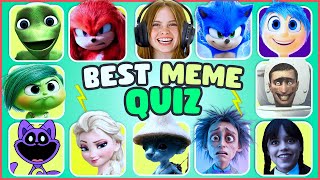 BEST MEME QUIZ & WHO'S SINGING & DANCING - LIVE 🎤🎵Wednesday, Salish Matter, Skibidi Toilet, Sonic