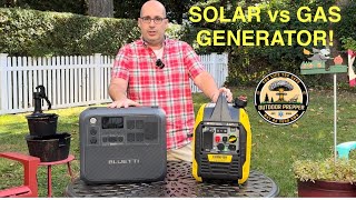 Solar vs Gasoline Generator Showdown and the winner!!