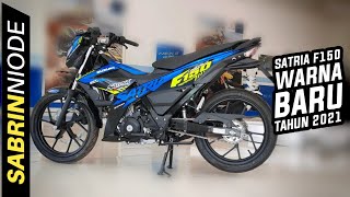 Warna Baru Satria F150 Hitam Biru 2021