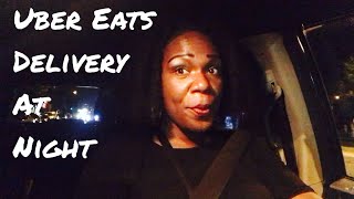 Uber Eats delivery at night - Multi apping ride along on a Saturday night