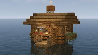 Floating House In The Ocean Minecraft Tutorial