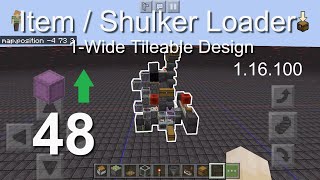 Minecraft Bedrock Tutorials(48) - How to build a Tileable Item/Shulker Loader (1.16.100)