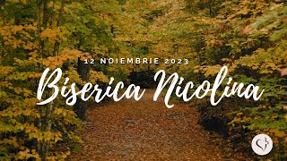 Program Dimineata 12.11.2023 Biserica Nicolina 2023