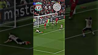 Liverpool vs Ajax highlights 🔥 #shorts #football