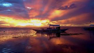 Malapascua Beach Sunrise Timelapse. Philippines