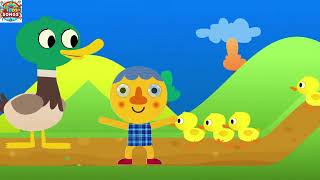 Five Ducklings Were Swimming In The River & Cinco Patitos Nadaban En El Rio | Kids Songs for You