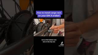 How to install cargo rack on your GIN X e-bike?