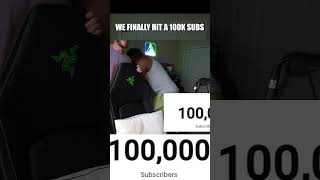 HITTING A 100K SUBSCRIBERS LIVE ON STREAM (THANK YOU EVERYONE!)