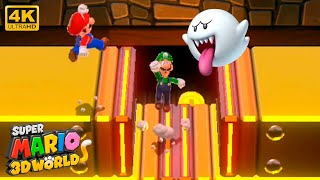 Super Mario 3D World + Bowser's Fury (3 PLAYERS) - Fuzzy Time Mine & World 6-7 (4K 60FPS)