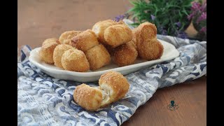 Ricette facili con la pasta sfoglia: i VENTAGLI cotti in FRIGGITRICE AD ARIA.