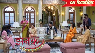 jhanak on location. today episode Ghar me Durga Puja ki taiyari gharwalon me khusi ka mahaul|