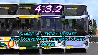 SHARE‼️ 4 UPDATE LIVERY SUMATRAAN BUS KODENAME JETBUS 5 MKCB V.4.3.2 || OF GAMERS