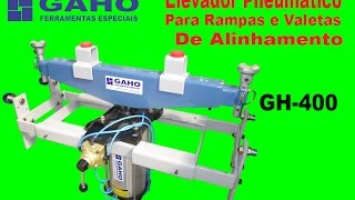 Elevador Pneumático para Rampas e Valetas de Alinhamento - GH-400