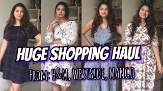 Huge Try On Shopping Haul Ft. H&M, Mango, Westside