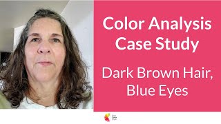 Color Analysis - Dark Brown Hair, Blue Eyes