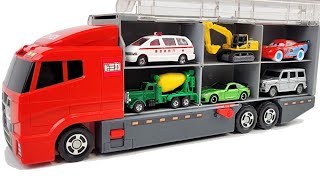 13 Type Tomica Cars ☆ Tomica opening and put in big convoy