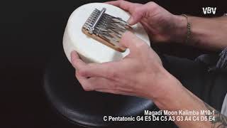 M10-1 - Moon Kalimba - Natural Skin - 10 Tins - C Pentatonic