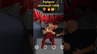 Triple H pedigree nakamura announces table 🔥👑🔥💯 #pedigree #tripleh #shorts #tranding #wwe13fightclub