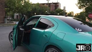 Tiffany Teal Dodge Charger on 26s Amani Forged