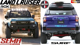 Off-Road Dreams Meet Toyota's CALTY Land Cruiser ROX And 4Runner TRD Surf Concepts At SEMA 2024