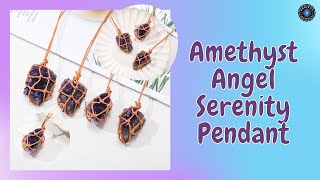 Amethyst Angel Serenity Pendant