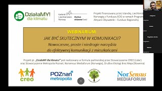 Webinarium dla pracowników JST– Jak być skutecznym w komunikacji? - dr Krzysztof Mączka - 14.12.2022