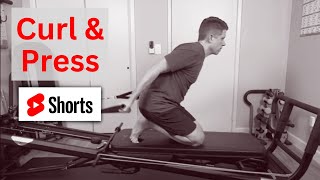 Total Gym  Pilates Reformer - Reverse biceps curls & chest press with resistance bands #shorts