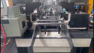 Automatic double head chamfering machine for round bar