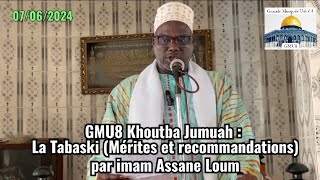 GMU8 Khoutba Jumuah : La Tabaski (mérites et recommandations par imam Assane Loum