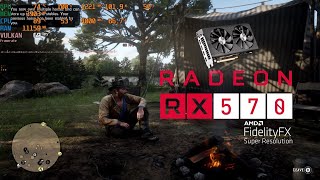 RED DEAD REDEMPTION 2 / AMD RX 570 4GB / Favor Settings 1080p / FSR Enabled / (2023) 6 years old GPU