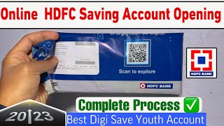 HDFC Bank account opening online 2023 | Complete Process How to open saving account in hdfc bank