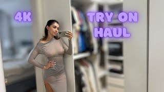 [4K] See-Through Try On Haul | Transparent Lingerie and Clothes 2024