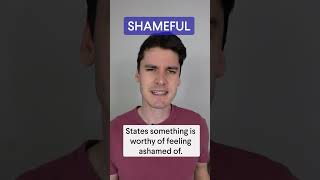 Ashamed Vs. Shameful - What is the difference?