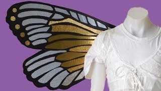 DIY Fairy Wings Reflect Light in the Dark, Perfect for Halloween Costume