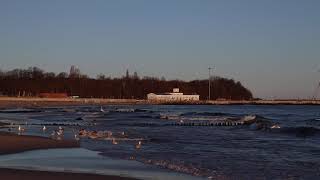 Рассвет на побережье Балтийского моря в городе-курорте Пионерский 4 апреля 2021 года (7)