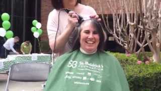 Melody shaved her head for St Baldricks (fast speed)