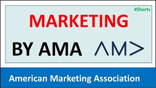 Marketing Definition by AMA - American Marketing Association I Dr. Vijay Prakash Anand I #Shorts I