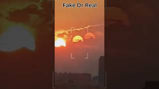 Fake Or Real | 7 Suns In China #shoeinn  #fypシ゚viral #viral #trending #sunset #mooneclipse2024