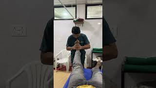 Ankle joint knee joint manipulation HVLA #adjustment #viral #shorts