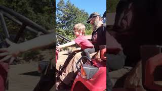 tractor ride with grandson #2