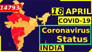 corona cases in india in hindi (18 April 2020)